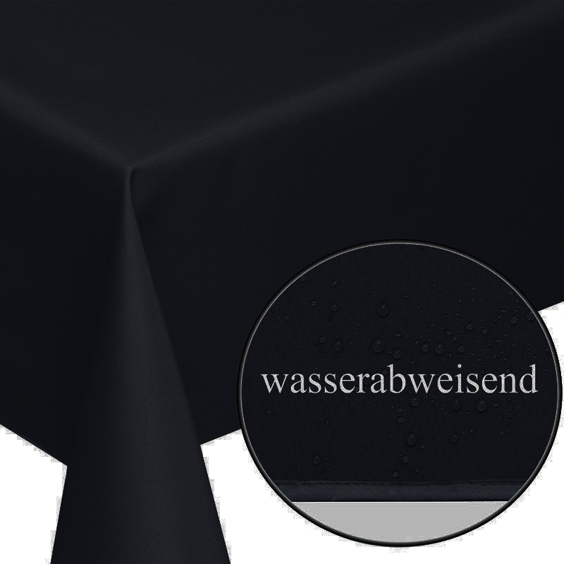 Tischtuch mieten in schwarz